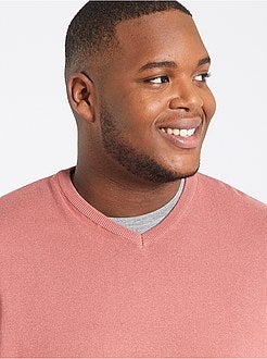 Camisola com decote em V de conceção ecológica - Kiabi