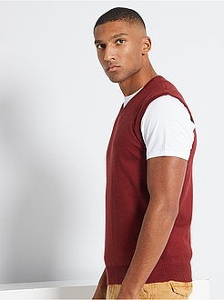 Camisola com decote em V sem mangas conceção ecológica - Kiabi