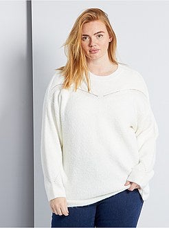 Camisola com detalhe ajurado - Kiabi