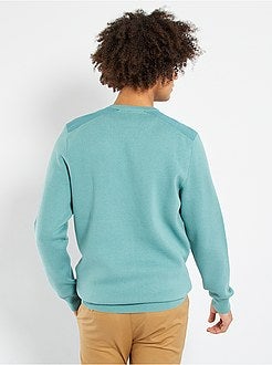 Camisola com detalhes em sarja - Kiabi