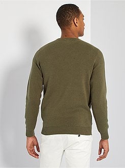 Camisola com detalhes em sarja - Kiabi