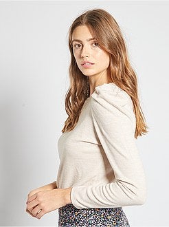 Camisola com efeito polar - Kiabi