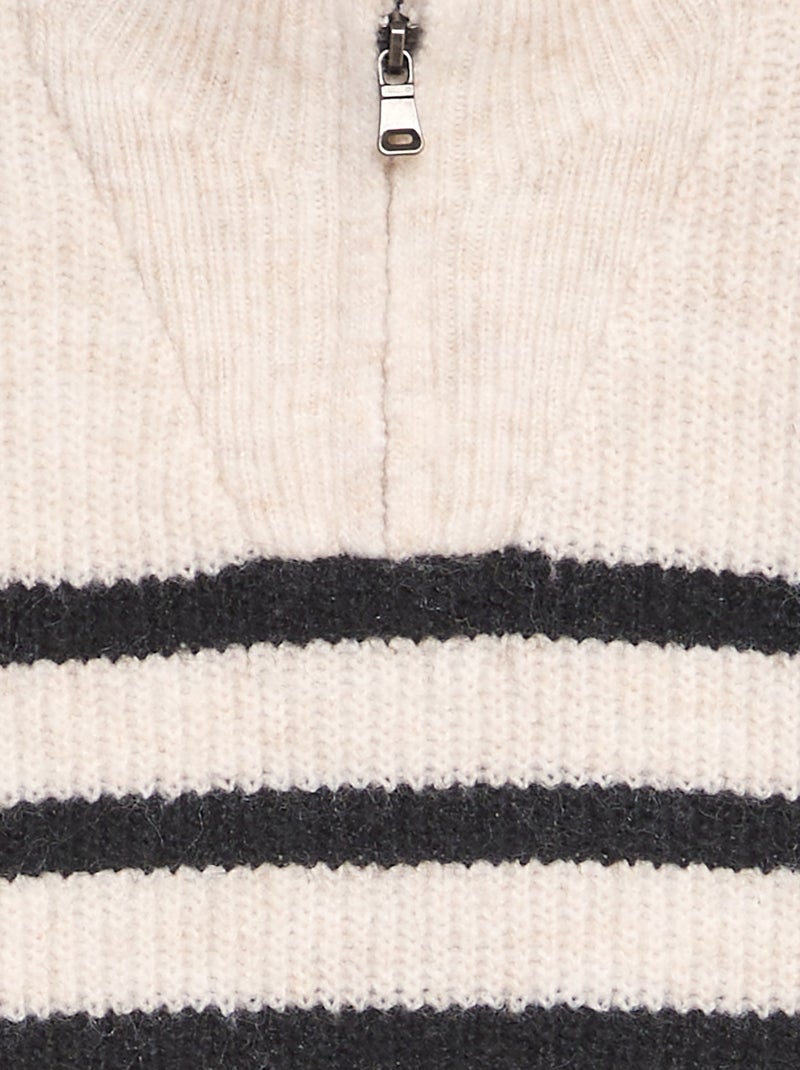 Camisola com efeito segunda pele BEGE - Kiabi