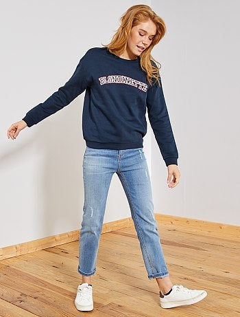 Camisola com estampado à frente - Kiabi