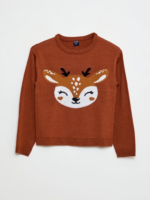 Camisola com estampado 'Cervo' - Kiabi