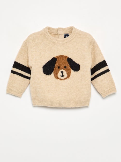 Camisola com estampado de cão - Kiabi