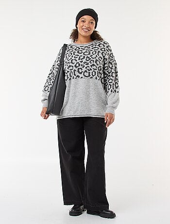Camisola com estampado de leopardo 'Only Carmakoma'