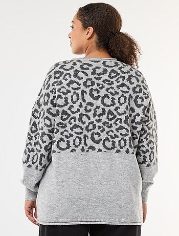 Camisola com estampado de leopardo 'Only Carmakoma'