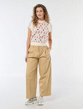 Camisola com estampado de losangos - Dia dos Namorados