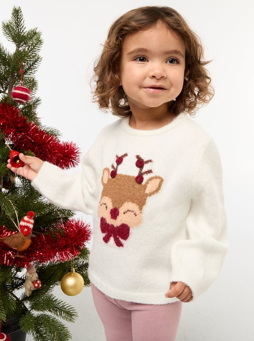 Camisola com estampado de Natal - Kiabi