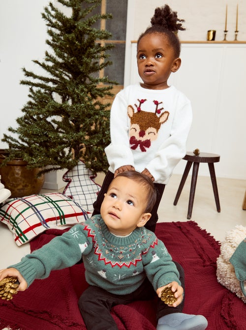 Camisola com estampado de Natal - Kiabi