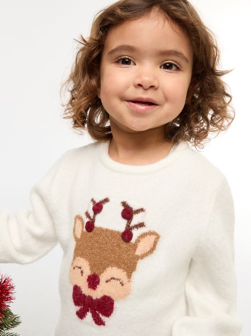 Camisola com estampado de Natal - Kiabi