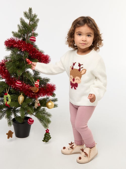 Camisola com estampado de Natal - Kiabi