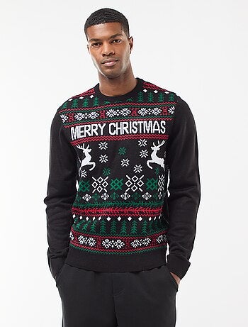 Camisola com estampado de Natal