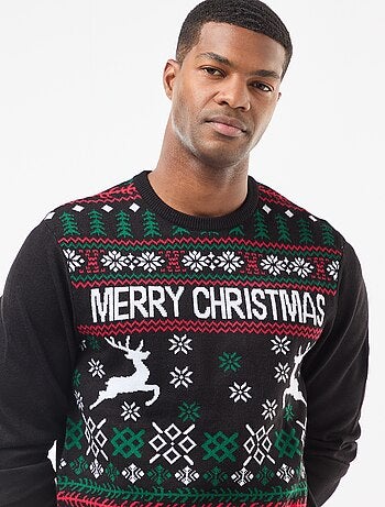 Camisola com estampado de Natal