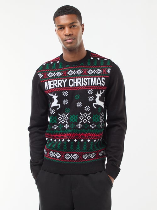 Camisola com estampado de Natal - Kiabi