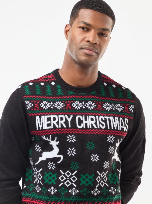 Camisola com estampado de Natal - Kiabi