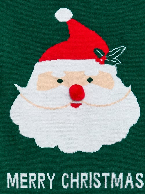 Camisola com estampado 'Pai Natal' de gola redonda - Kiabi