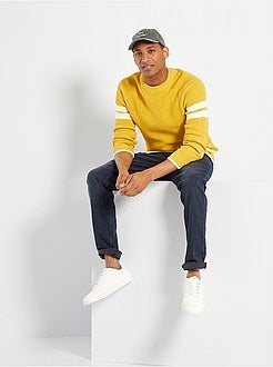 Camisola com faixas contrastadas - Kiabi