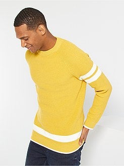 Camisola com faixas contrastadas - Kiabi