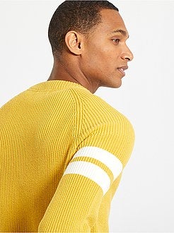 Camisola com faixas contrastadas - Kiabi