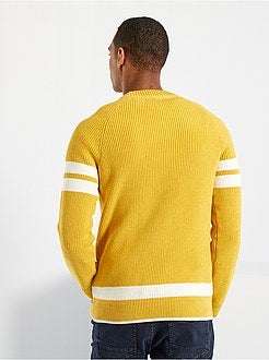 Camisola com faixas contrastadas - Kiabi