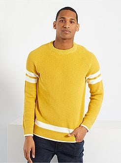 Camisola com faixas contrastadas - Kiabi