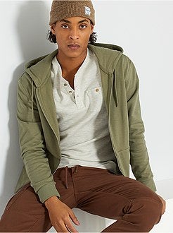 Camisola com fecho de conceção ecológica - Kiabi