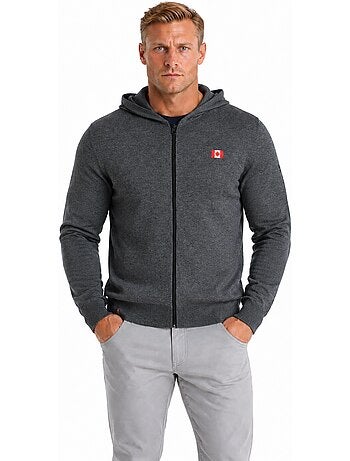 Camisola com fecho e capuz felinoodeak – canadian peak