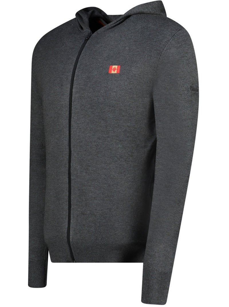 Camisola com fecho e capuz felinoodeak – canadian peak Cinza escuro - Kiabi
