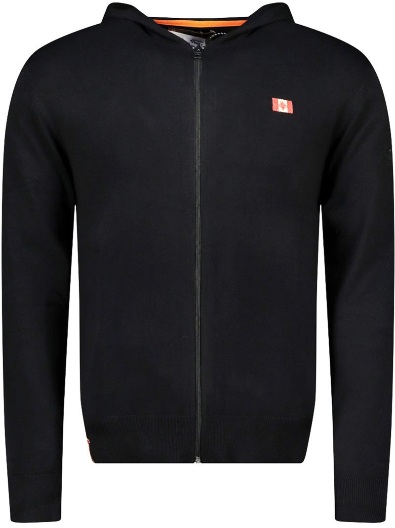 Camisola com fecho e capuz felinoodeak – canadian peak Preto - Kiabi