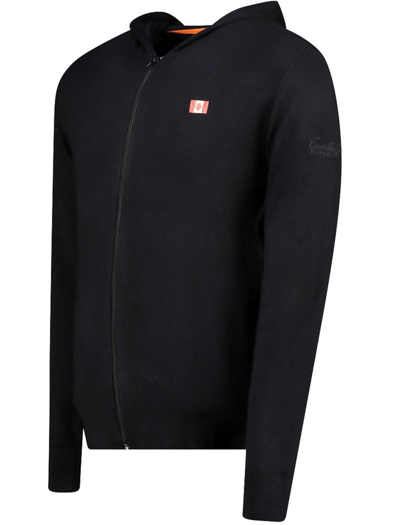 Camisola com fecho e capuz felinoodeak – canadian peak Preto - Kiabi