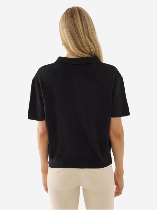 Camisola com fecho e gola polo - Kiabi Camisola com fecho e gola polo - Kiabi