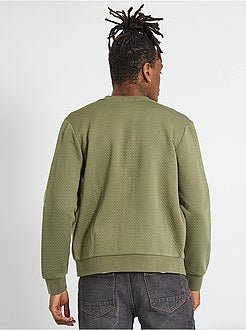 Camisola com fecho estilo bomber - Kiabi