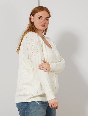 Camisola com gola 2 em 1 - Kiabi