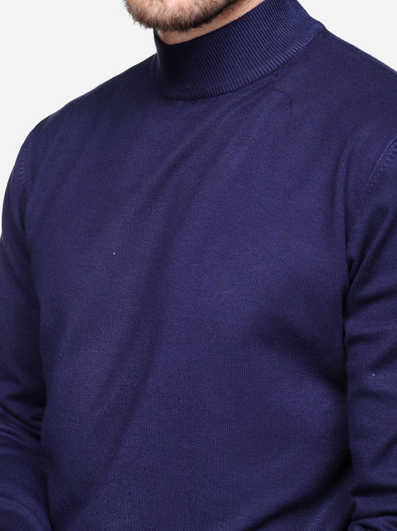 Camisola com gola alta - Kenzarro Azul - Kiabi