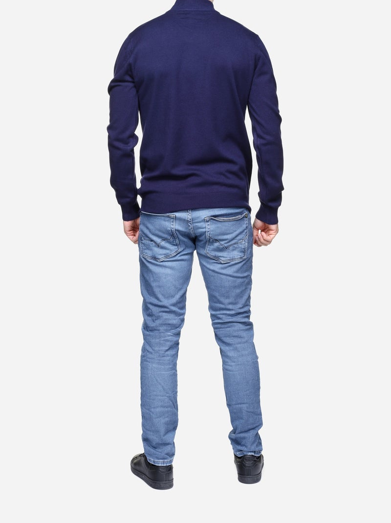 Camisola com gola alta - Kenzarro Azul - Kiabi