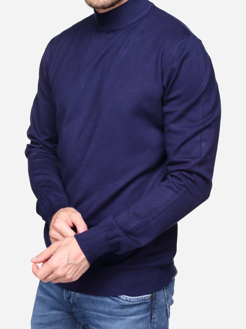 Camisola com gola alta - Kenzarro Azul - Kiabi