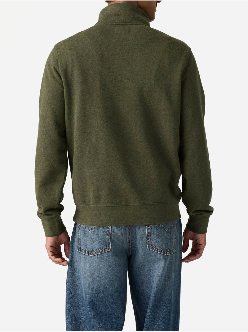 Camisola com gola alta e fecho - levi's Verde - Kiabi