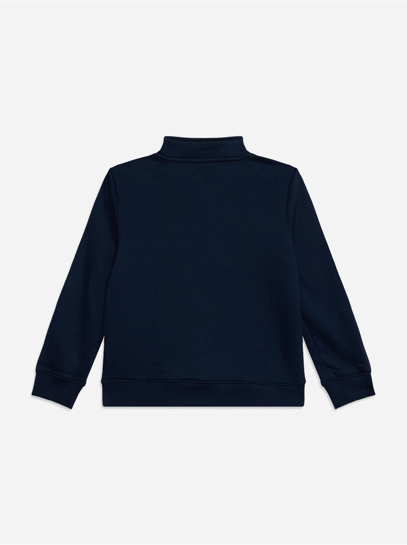 Camisola com gola alta e fecho de correr - lacoste Azul-marinho - Kiabi