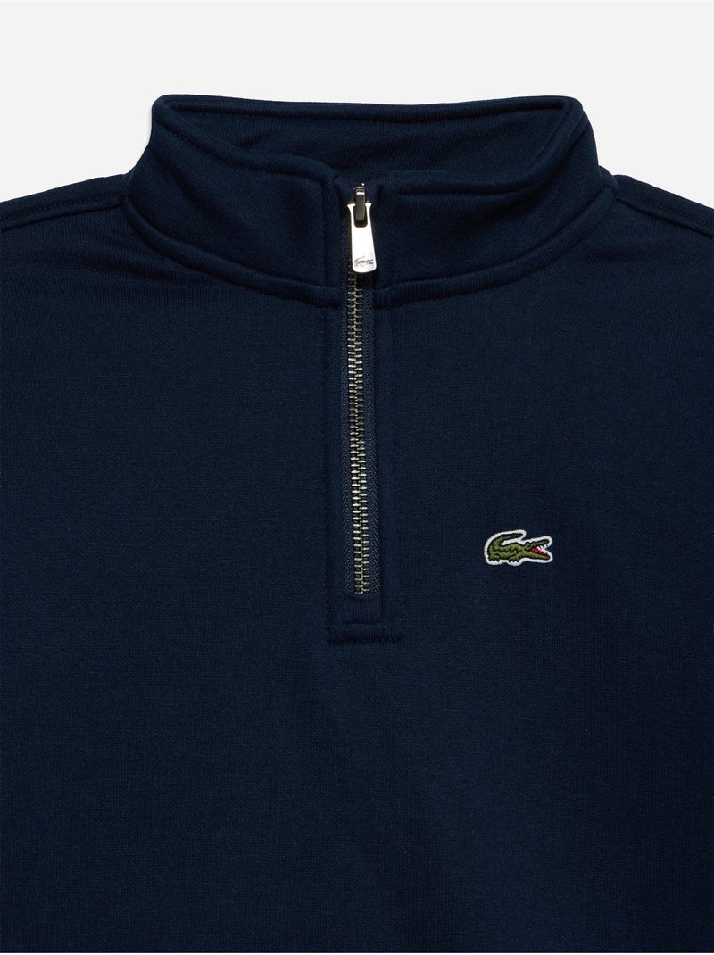Camisola com gola alta e fecho de correr - lacoste Azul-marinho - Kiabi