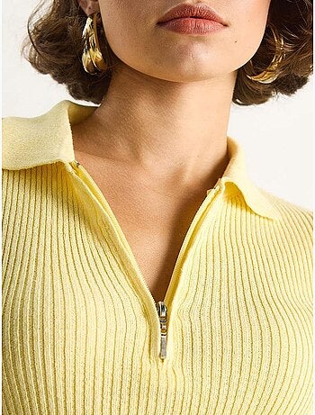 Camisola com gola com fecho de correr lucci