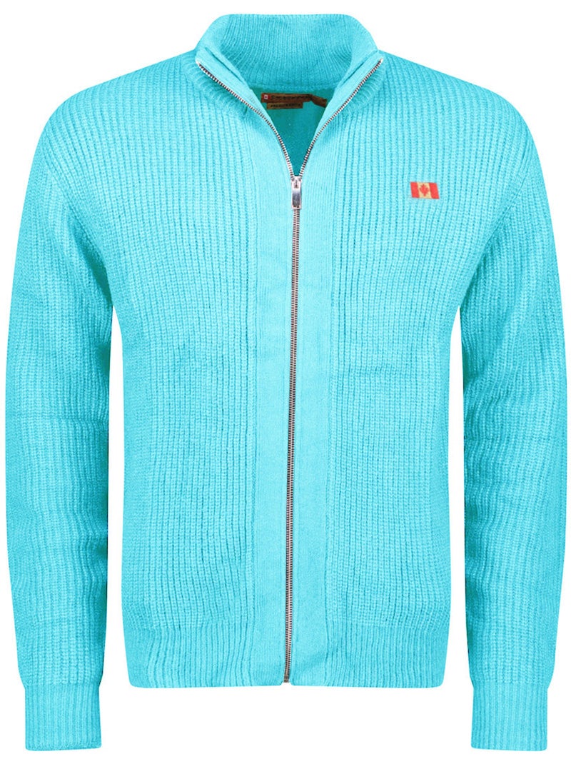 Camisola com gola com fecho flexibleak – canadian peak Azul-céu - Kiabi