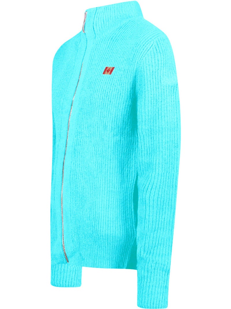 Camisola com gola com fecho flexibleak – canadian peak Azul-céu - Kiabi