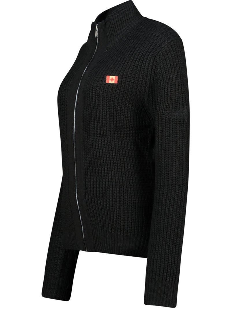 Camisola com gola com fecho flexibleak – canadian peak Preto - Kiabi