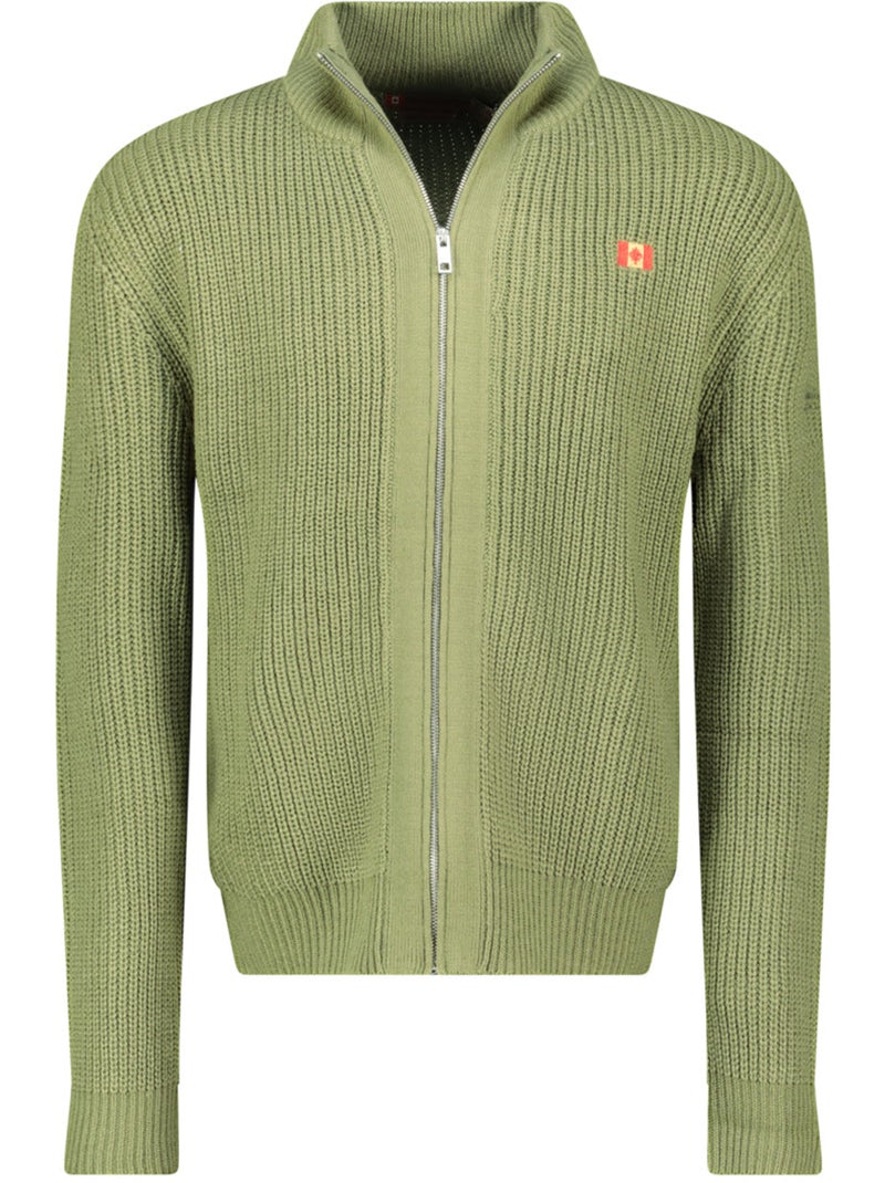 Camisola com gola com fecho flexibleak – canadian peak Verde oliva - Kiabi