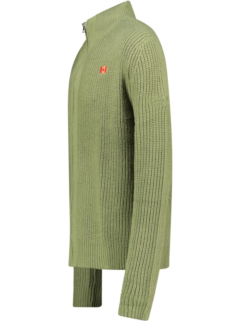 Camisola com gola com fecho flexibleak – canadian peak Verde oliva - Kiabi
