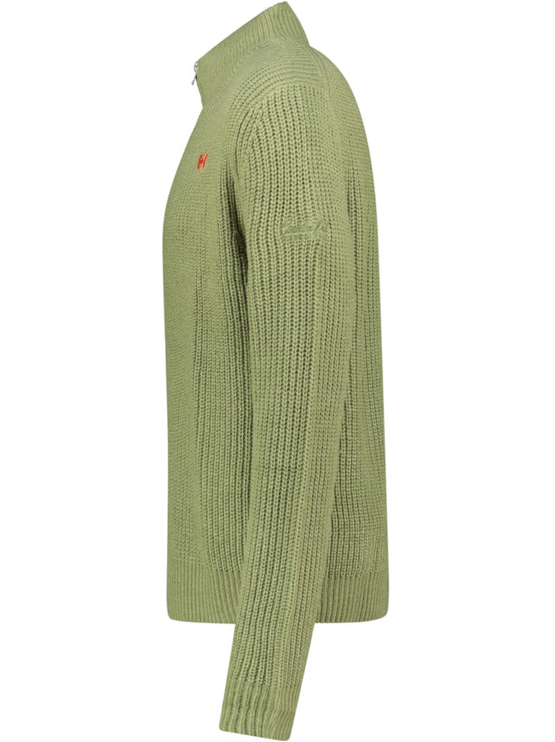 Camisola com gola com fecho flexibleak – canadian peak Verde oliva - Kiabi