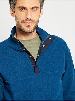 Camisola com gola de fecho - Kiabi