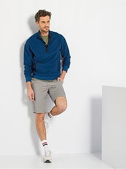 Camisola com gola de fecho - Kiabi